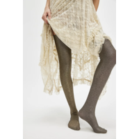 Metallic Jersey Over The Knee Socks