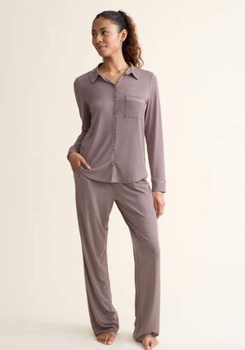 Essentials Button Down PJ Set 