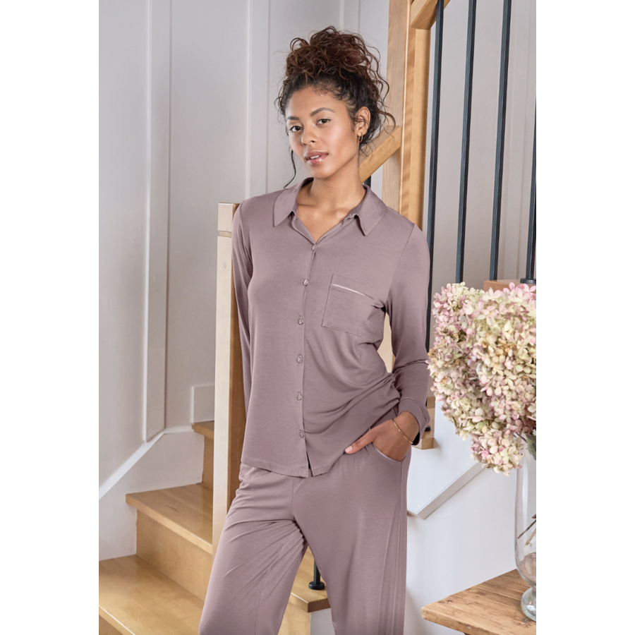 Essentials Button Down PJ Set