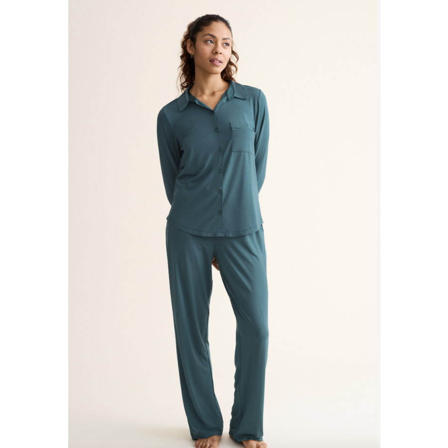 Essentials Button Down PJ Set