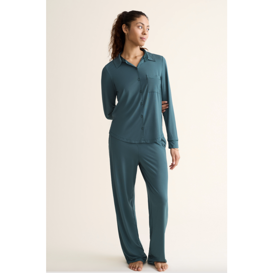 Essentials Button Down PJ Set