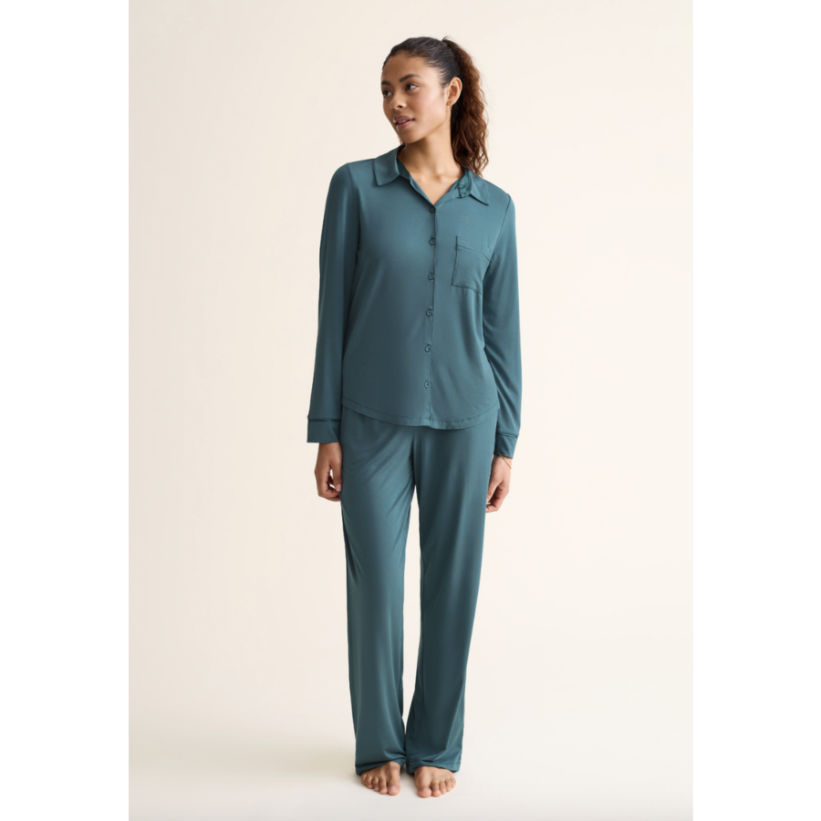 Essentials Button Down PJ Set