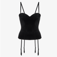 Shade Bustier With Garter Straps