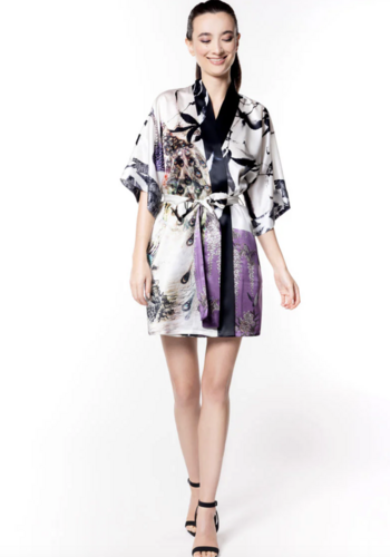 Gatsby Peacock Short Robe 