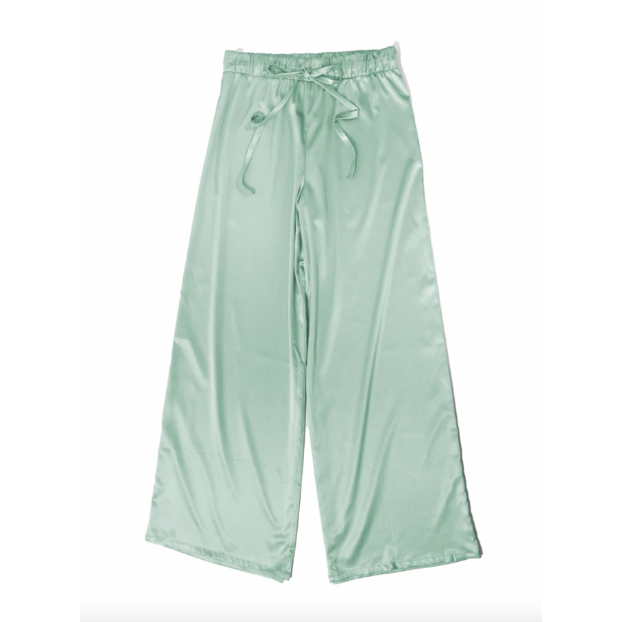Satin Sleep Drawstring Pants