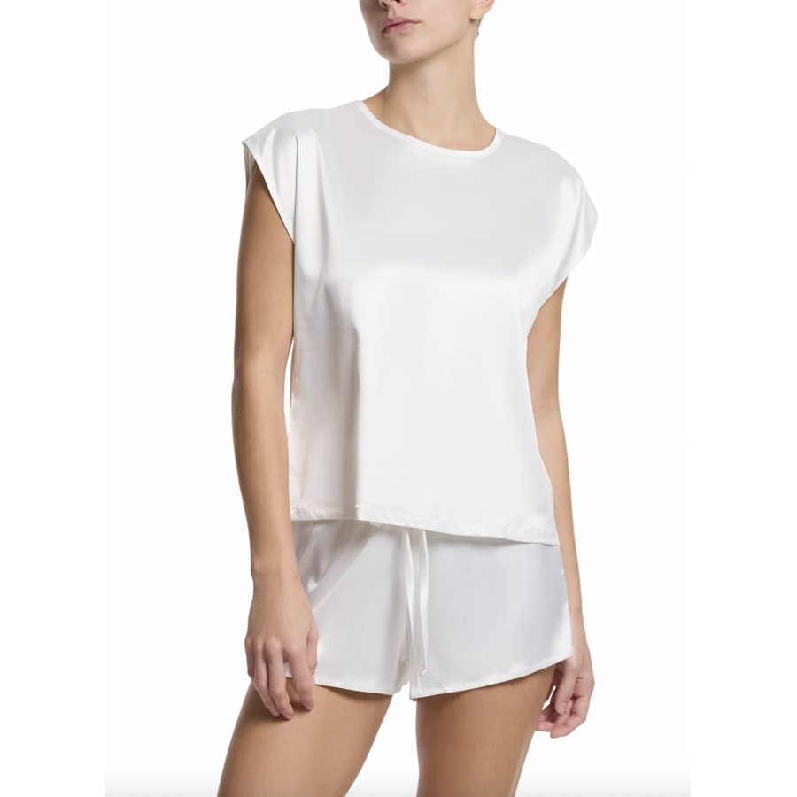 Satin Sleep Drawstring Shorts