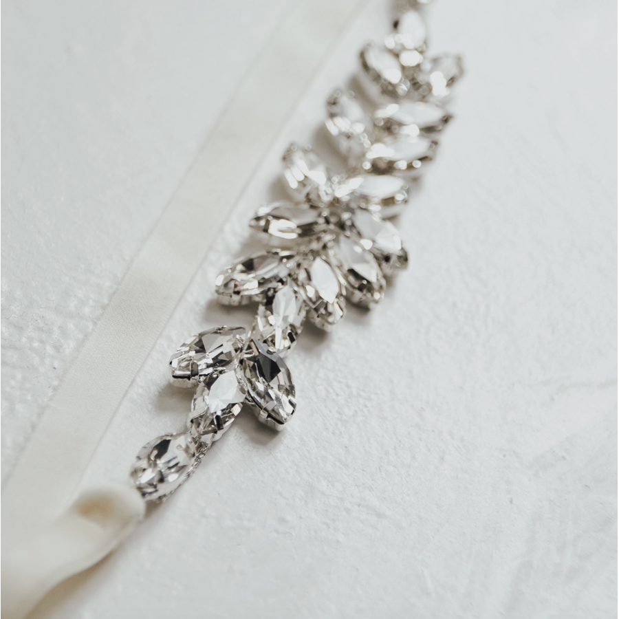Rhinestone Cluster Garter