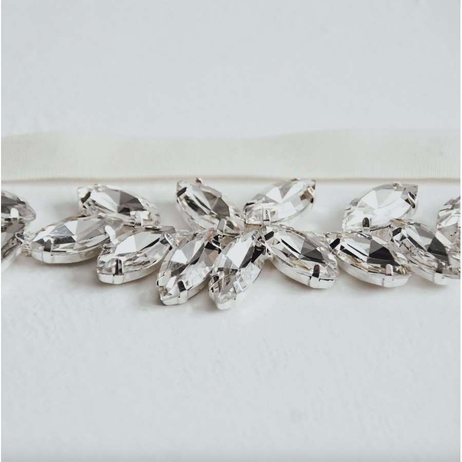 Rhinestone Cluster Garter