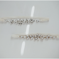 Rhinestone Cluster Garter