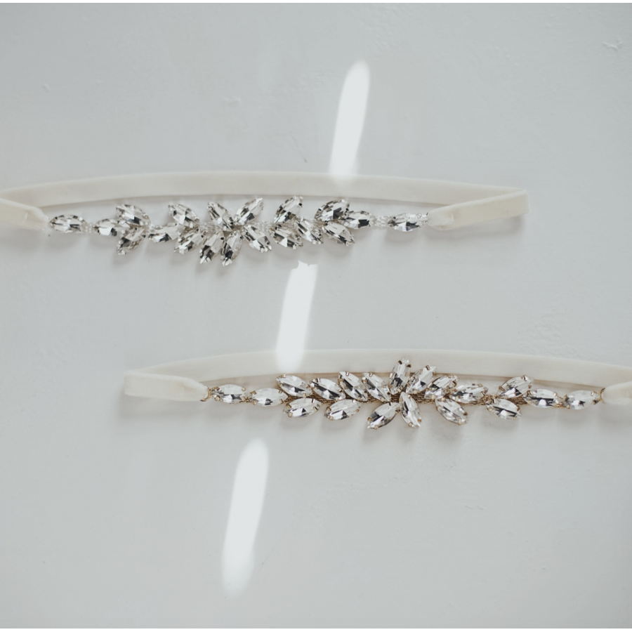 Rhinestone Cluster Garter