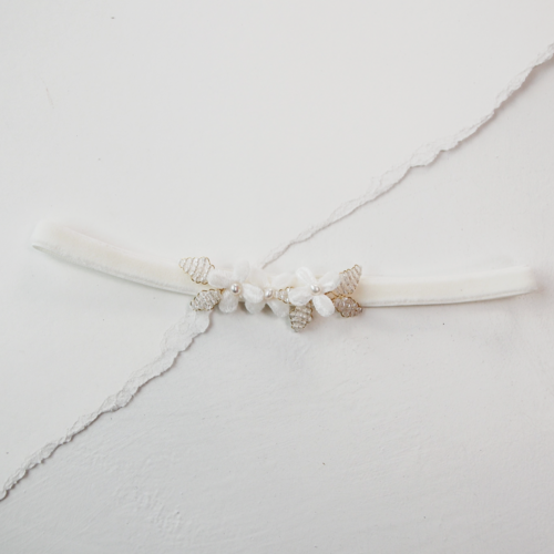 Velvet Flower Garter 