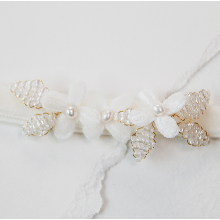 Velvet Flower Leg Garter