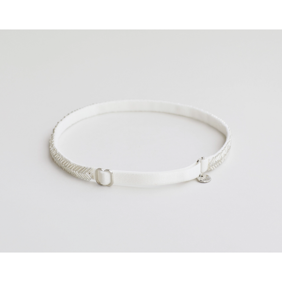 Herringbone Bridal Wedding Leg Garter