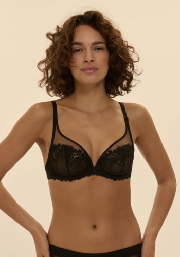 Wish Sheer Plunge Full Cup Bra 