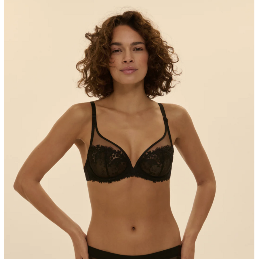 Wish Sheer Plunge Full Cup Bra