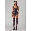 MURMUR Hold-Up Mesh Stockings & Garter Belt