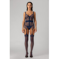 Hold-Up Mesh Stockings & Garter Belt