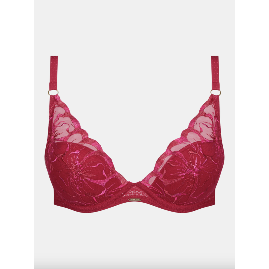 Fleurs Lace Plunge Contour Bra