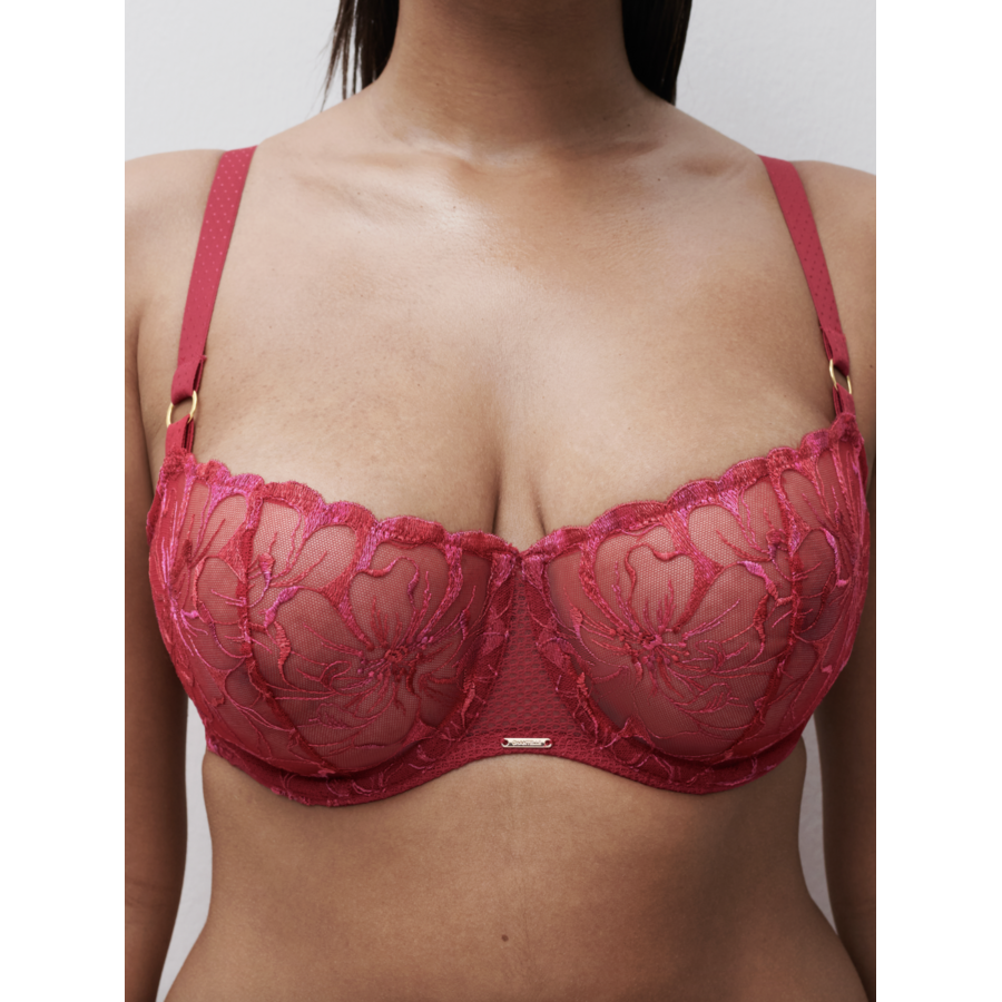 Fleurs Lace Unlined Demi Bra