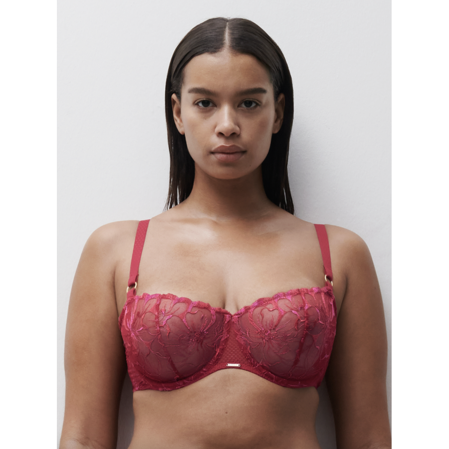 Fleurs Lace Unlined Demi Bra