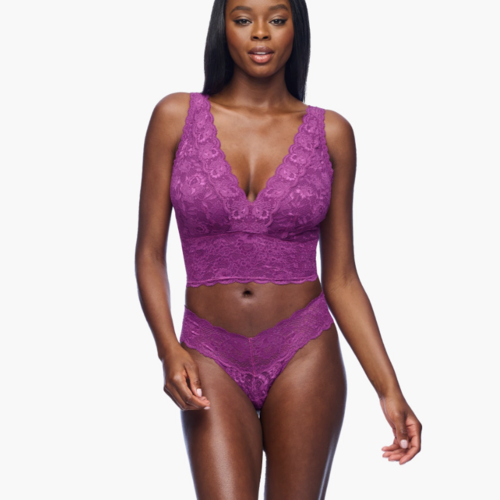 Never Say Never Curvy Plungie Longline Bralette 