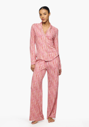 Pima Lusso Printed Top & Pants PJ Set 