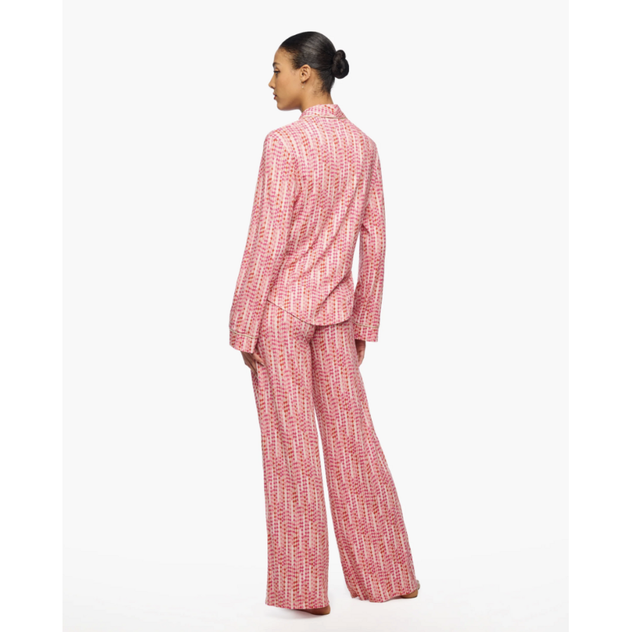 Pima Lusso Printed Top & Pants PJ Set