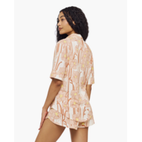 Pima Lusso Printed Short Sleeve & Shorts PJ Set