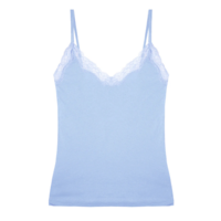 Organic Cotton With Lace Trimmed Cami With Adjustable Strap