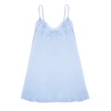 Organic Cotton With Lace Trimmed Chemise With Adjustable Strap
