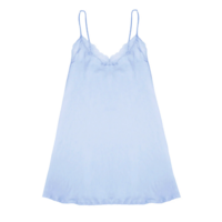 Organic Cotton With Lace Trimmed Chemise With Adjustable Strap