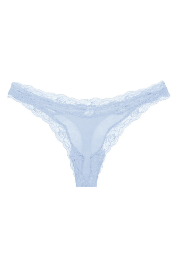 Organic Cotton With Lace Trimmed Thong 