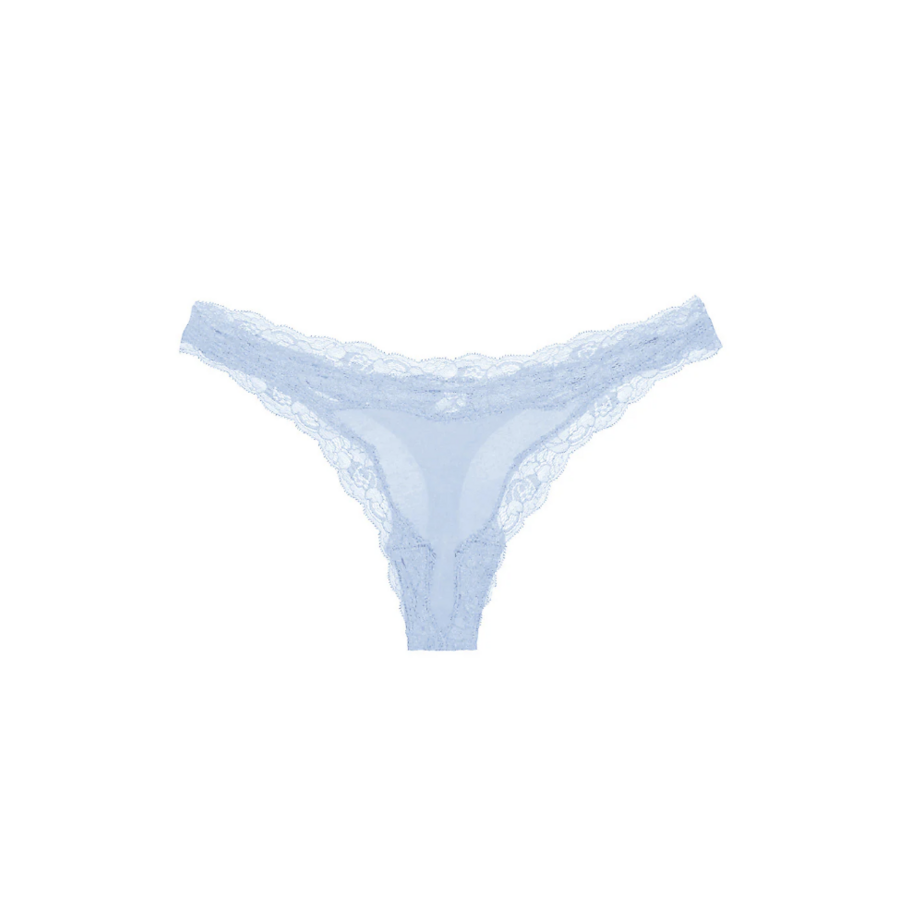 Organic Cotton With Lace Trimmed Thong