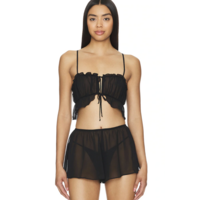 Coucou Lola Chiffon Tap Shorts