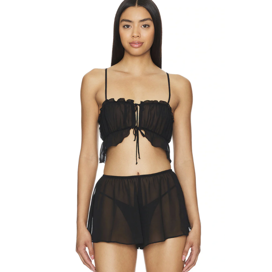 Coucou Lola Chiffon Tap Shorts