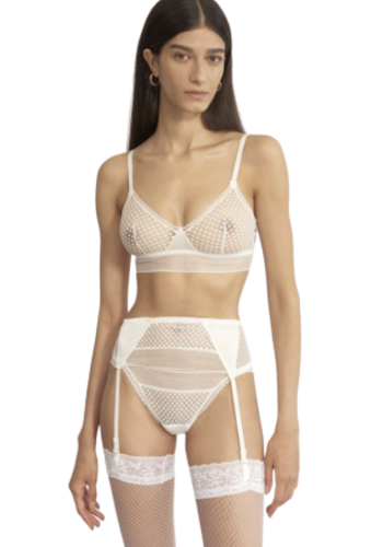 Bella With Silk Garter Belt 