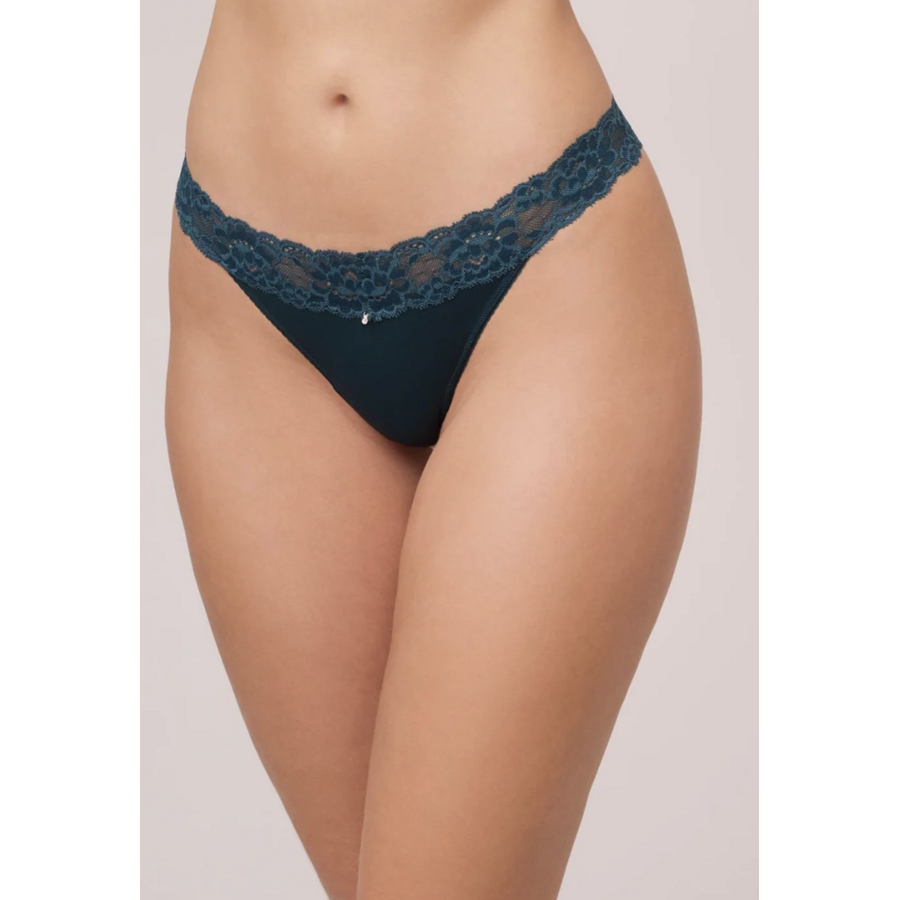 Deep Spruce Thong