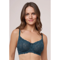 Deep Spruce Flirt Demi Lace Bra