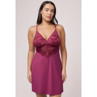 Vixen Bust Support Chemise Set With Matching Thong