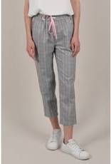 Molly Bracken Plaid pants with Tuxedo Stripe