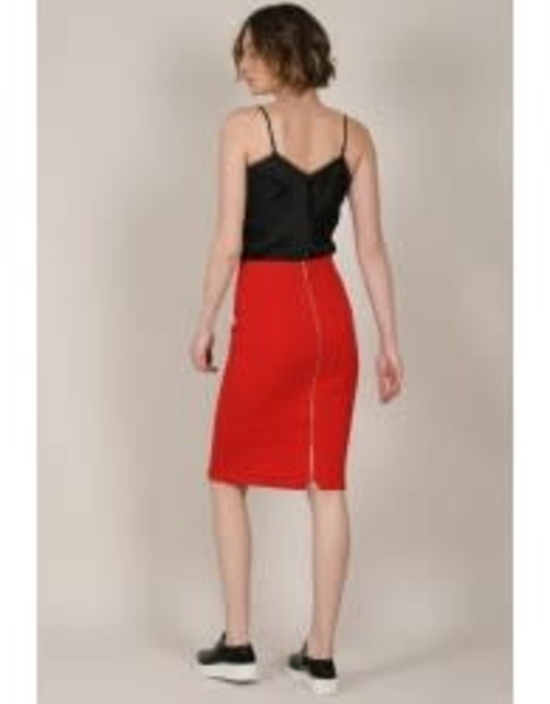 red pencil skirt dress