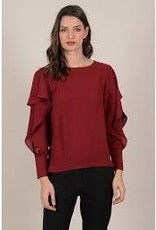 Molly Bracken Flowy Sleeve Blouse available in 2 colors