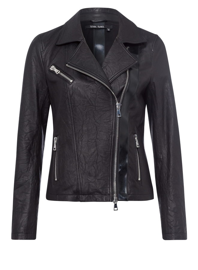 Jacket de cuir - noir