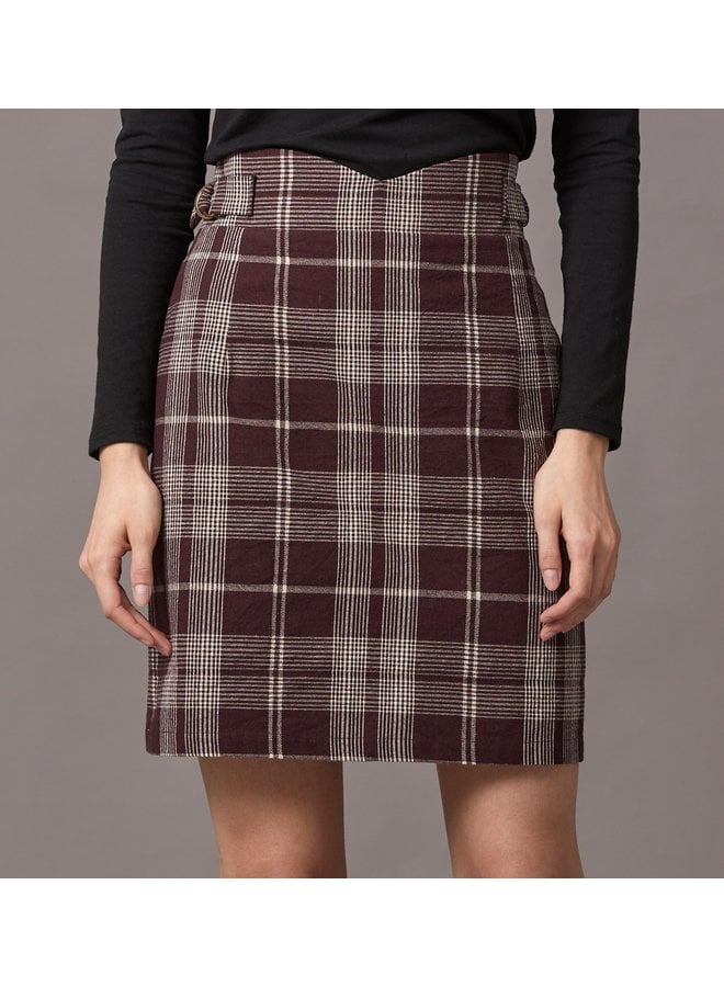 FLEUR DE COTON - plaid aubergine