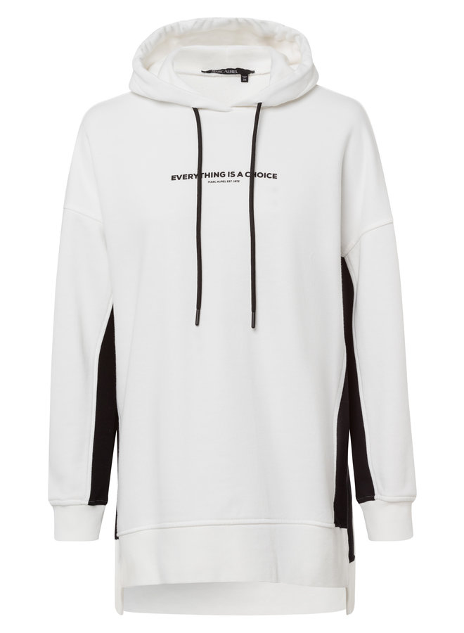 Hoody - Sporty black  & white