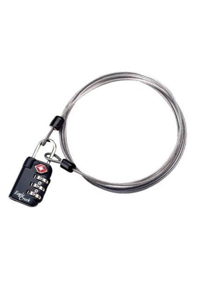 3 Dial TSA Lock & Cable