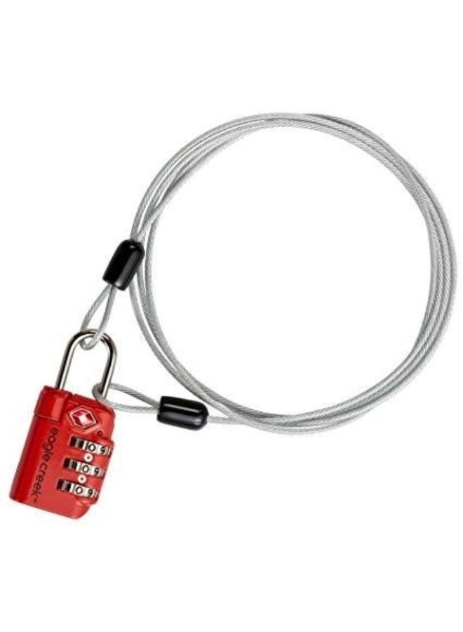 3 Dial TSA Lock & Cable