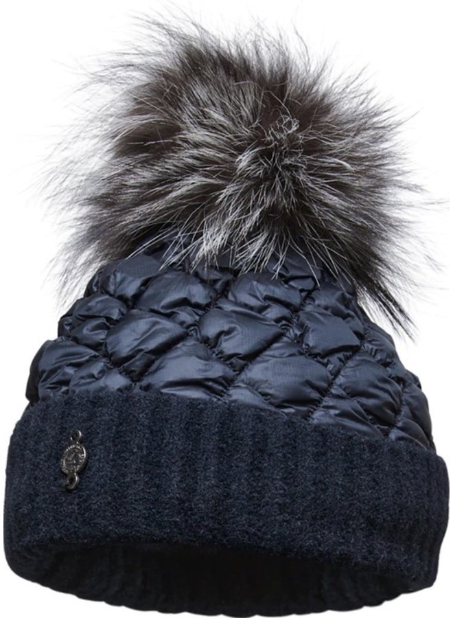 PUFFER BEANIE - noir