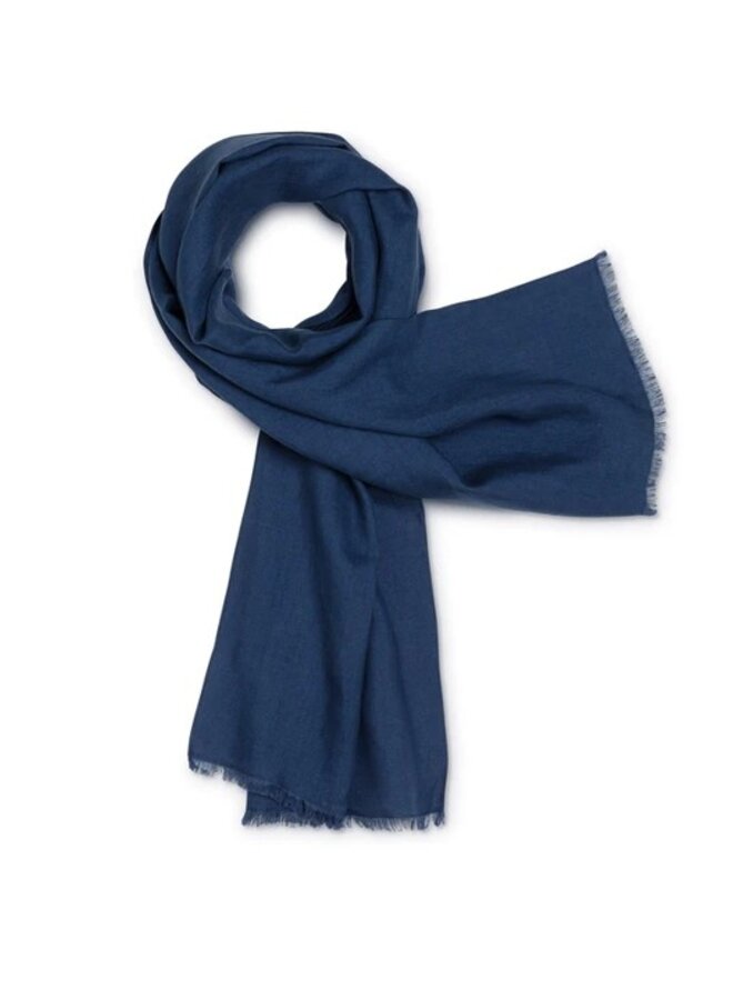 FOULARD LIN - indigo