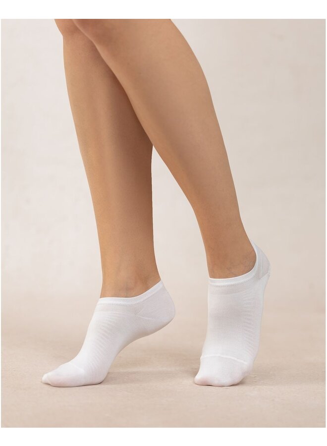 Socquettes Fil D'Ecosse Blanc